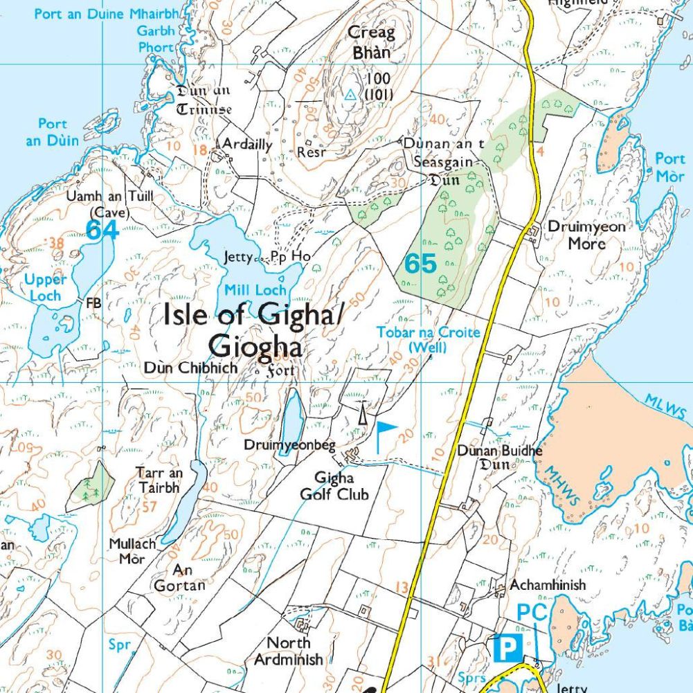Ordnance Survey Explorer Map 357 Kintyre North Close
