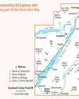 Ordnance Survey Explorer Map 400 Loch Lochy & Glen Roy Close