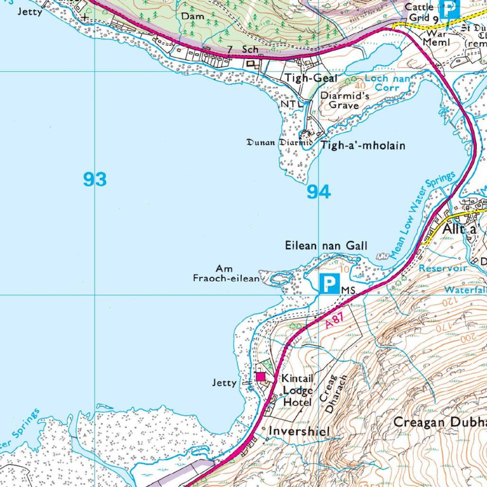 Ordnance Survey Explorer Map 413 Knoydart, Loch Hourn &amp; Loch Duich