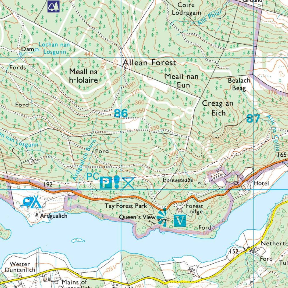 Ordnance Survey Explorer OL Map 49 - Pitlochry &amp; Loch Tummel - Aberfeldy,Kinloch Rannoch &amp; Schiehallion