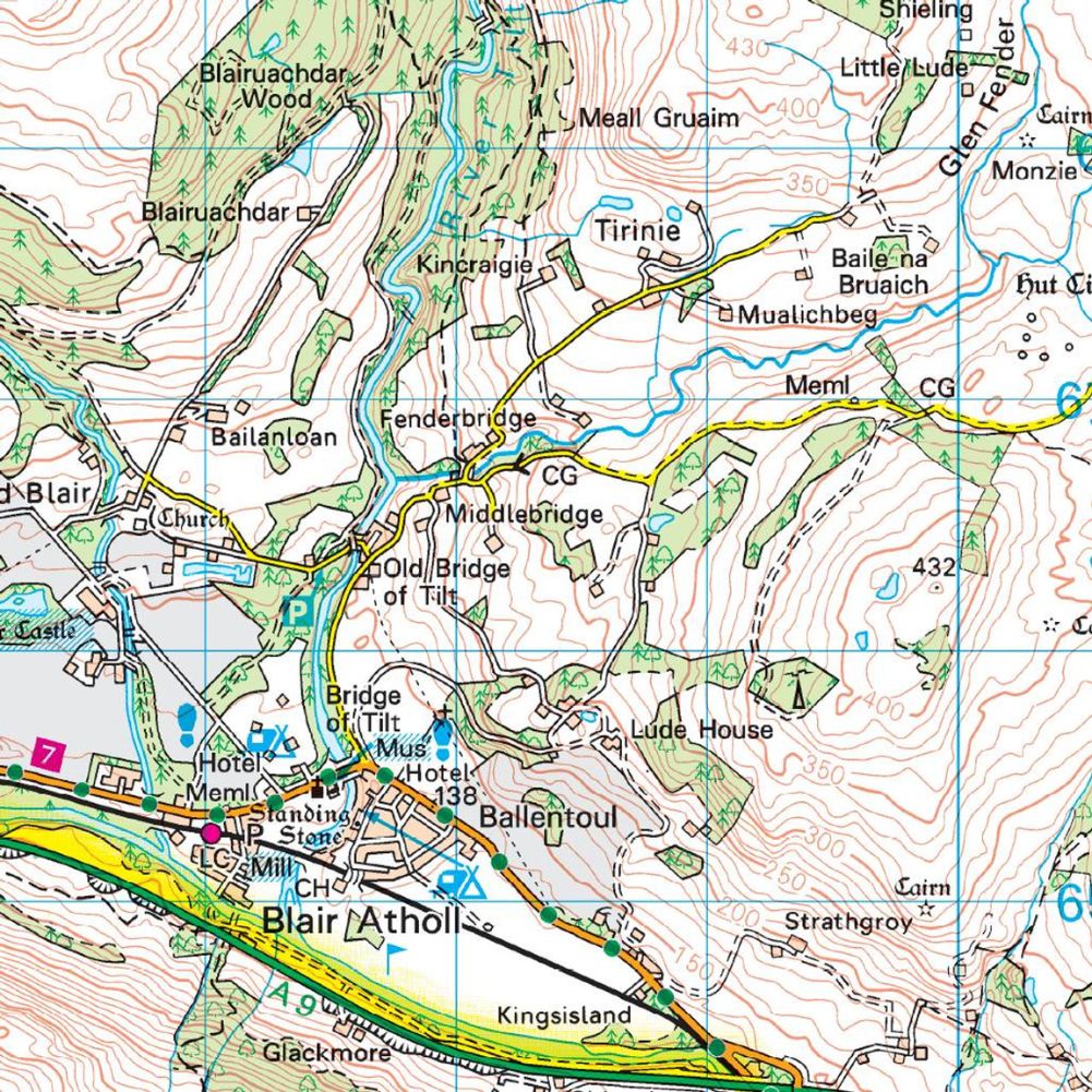 Ordnance Survey Landranger 43 Braemar &amp; Blair Atholl