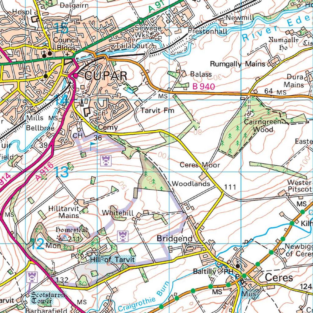 Ordnance Survey Landranger Map 59 St Andrews, Kirkcaldy &amp;amp; Glenrothes