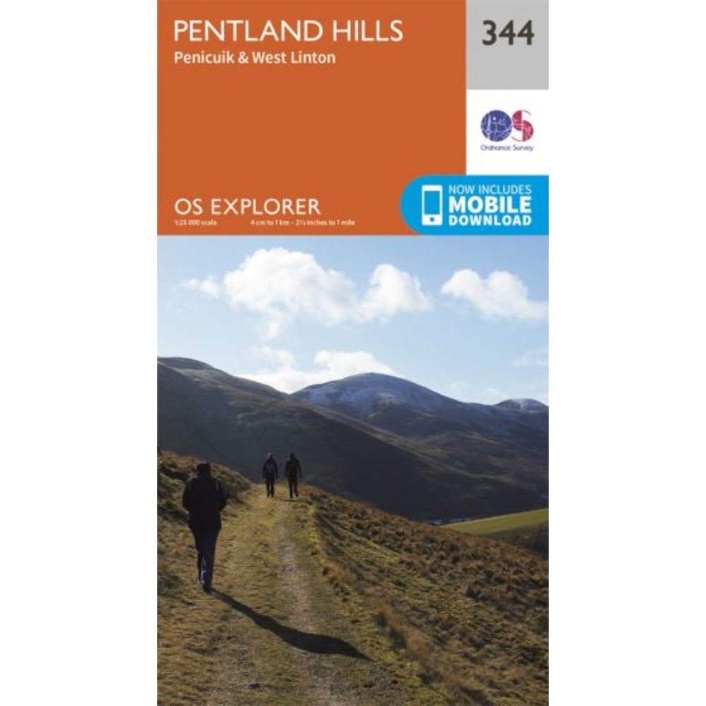 Ordnance Survey Explorer Map 344 Pentland Hills
