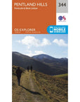 Ordnance Survey Explorer Map 344 Pentland Hills
