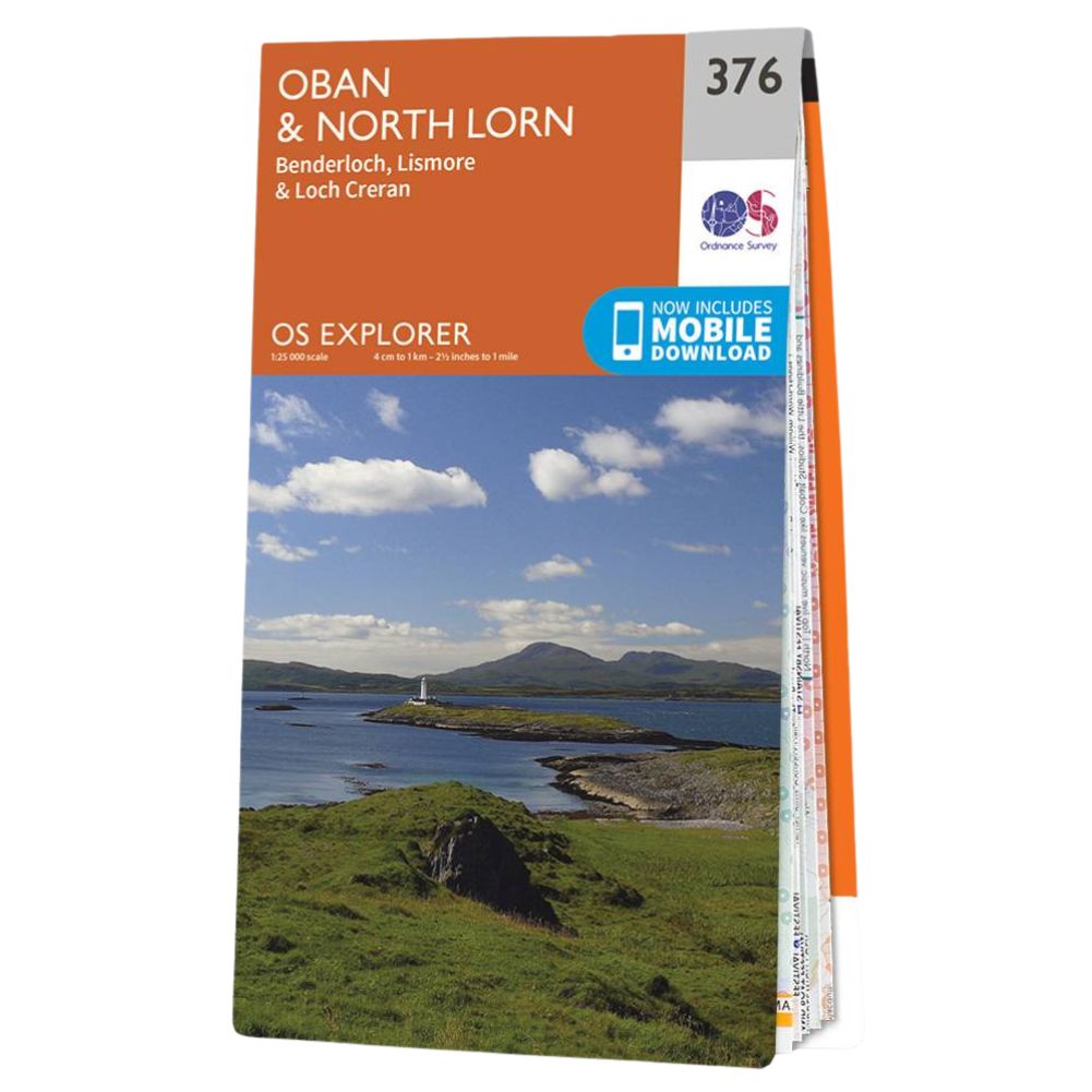 Ordnance Survey Explorer Map 376 Oban & North Lorn Front