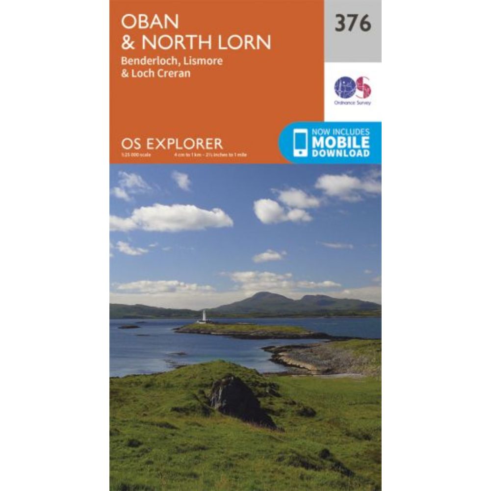 Ordnance Survey Explorer Map 376 Oban & North Lorn

