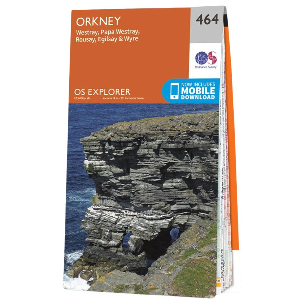 Ordnance Survey Explorer Map 464 Orkney - Westray, Papa Westray, Rousay, Egilsay & Wyre