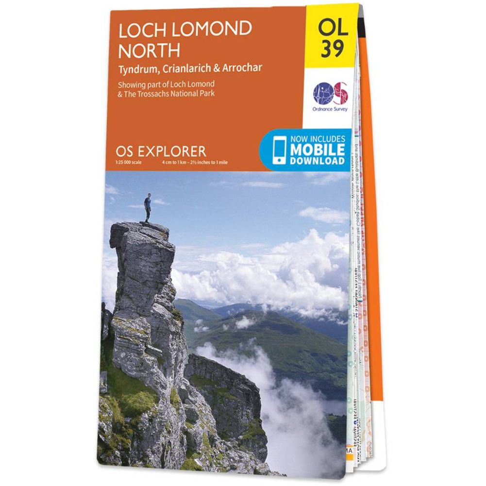 Ordnance Survey Explorer Map OL 39 Loch Lomond North
