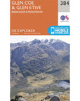 Ordnance Survey Explorer Map 384 Glen Coe & Glen Etive