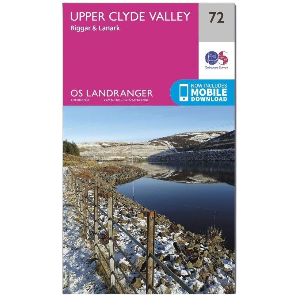 Ordnance Survey Landranger Map 72 Upper Clyde Valley