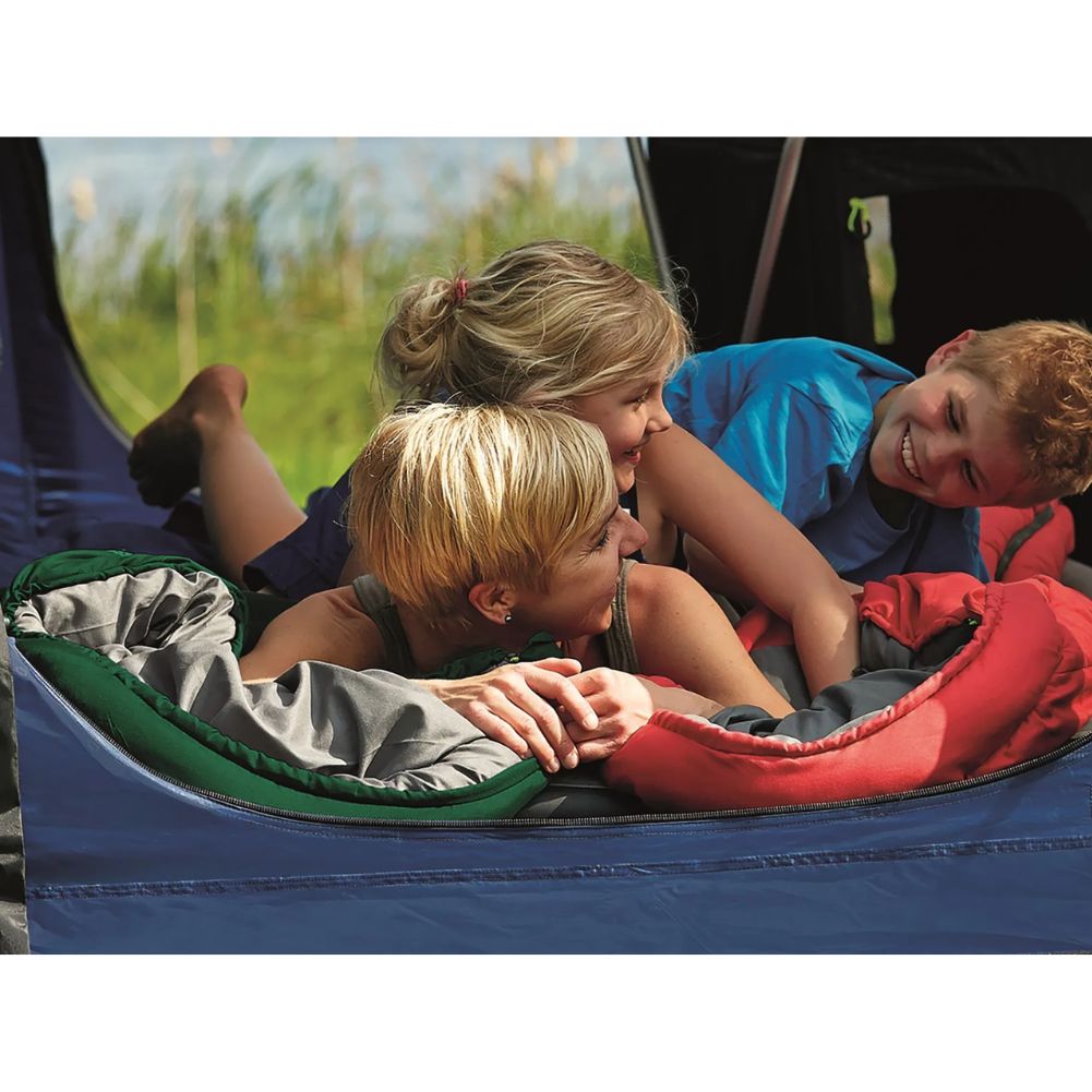 Outwell Campion Junior Sleeping Bag (Red) kids playing