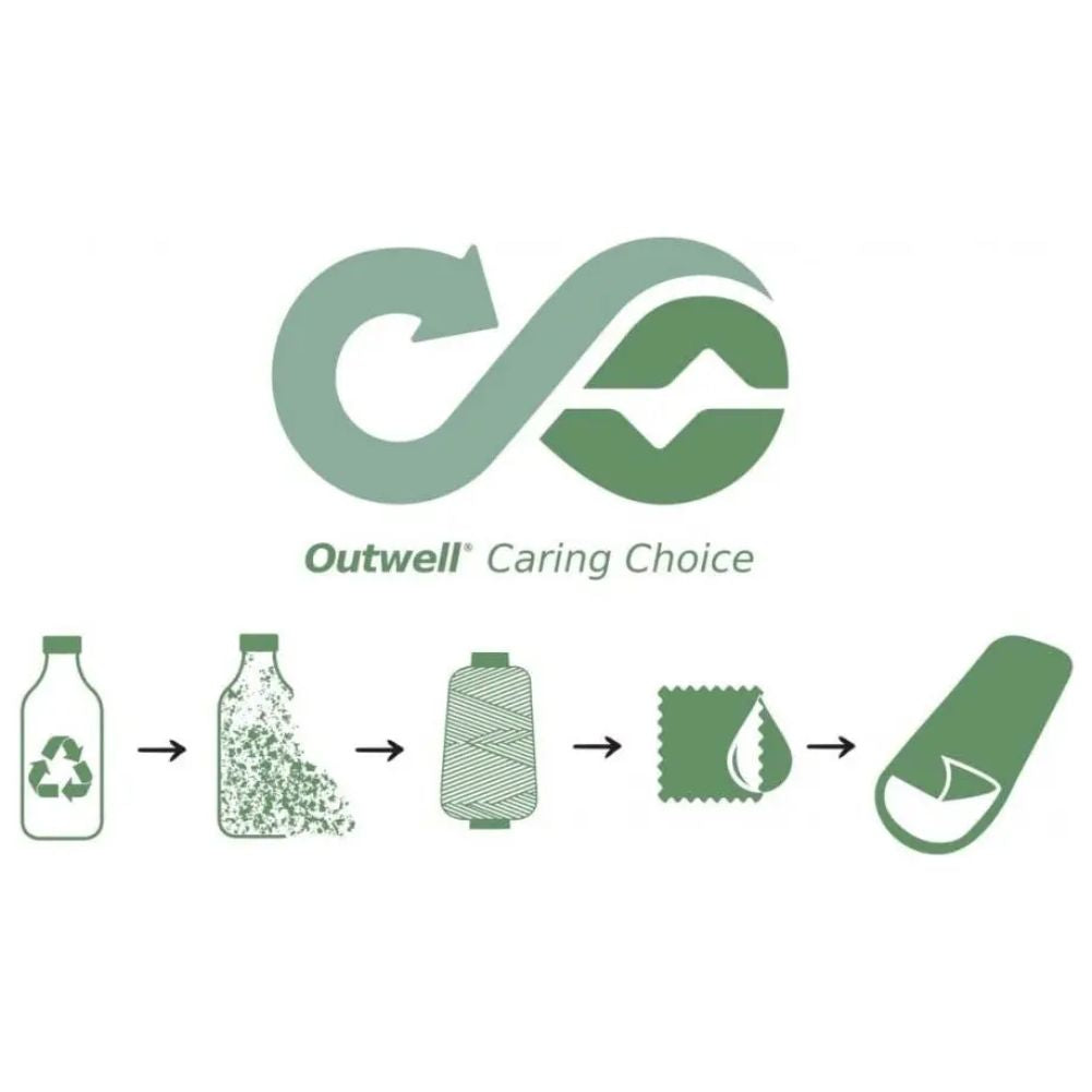 Outwell Contour Lux Reversible Sleeping Bag - Deep Blue caring