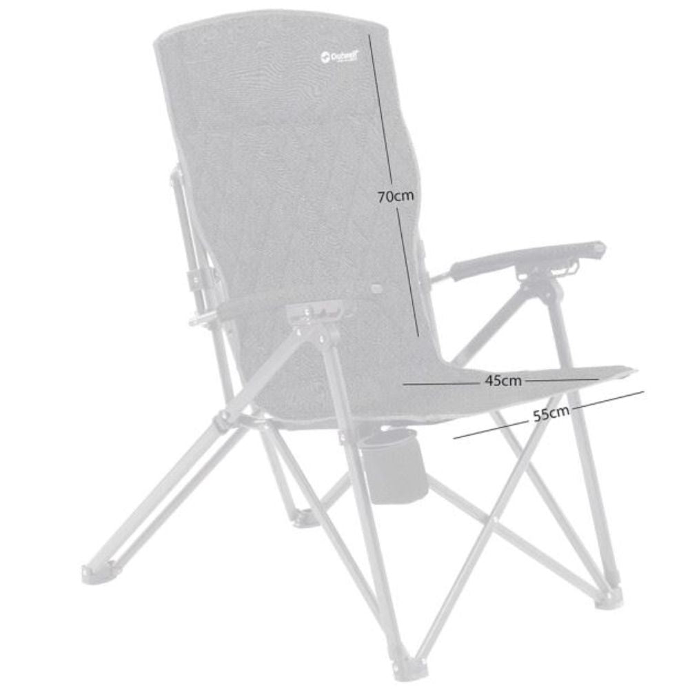 Outwell Folding Furniture Ullswater Chair measurements

