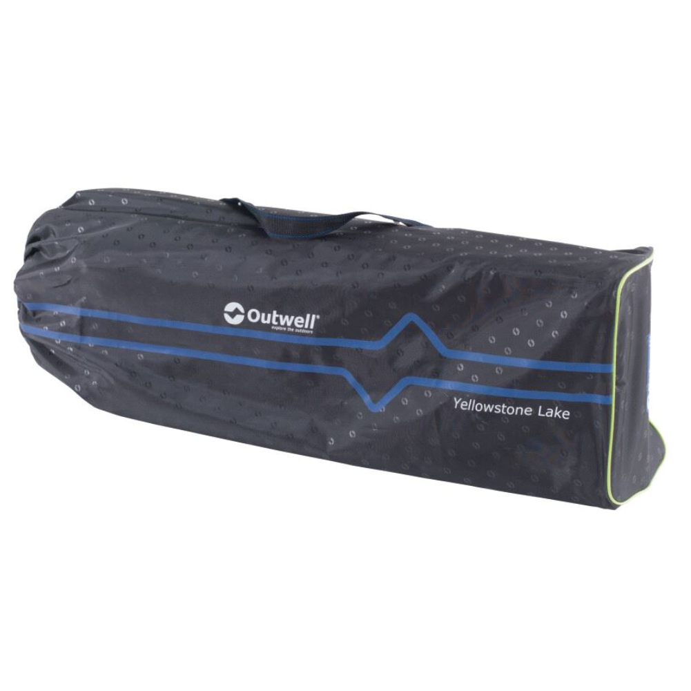 Outwell Yellowstone Lake Reclining Camping Chair on it side