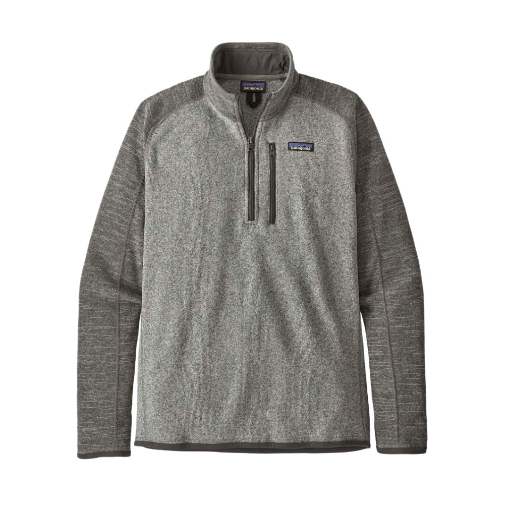 Patagonia Men’s Better Sweater 1/4-Zip Fleece (Nickel w/Forge Grey)
