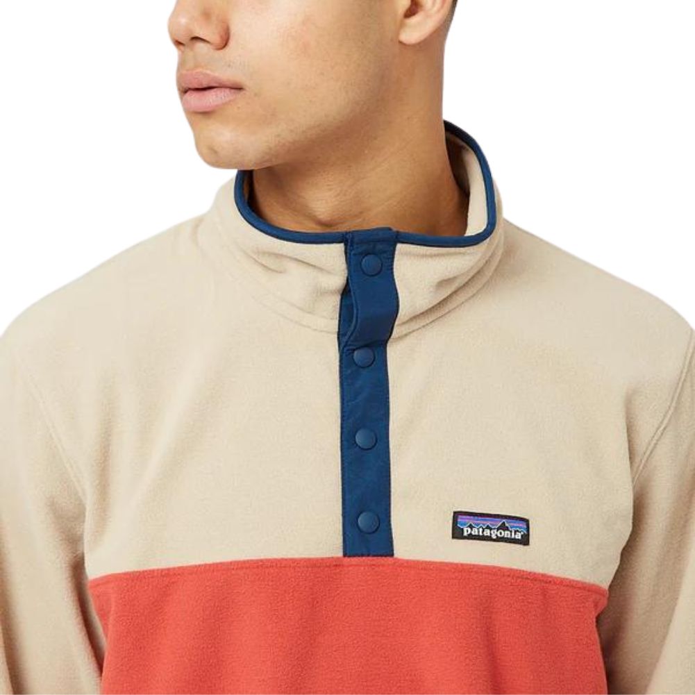 Patagonia Men&#39;s Micro D Snap-T Fleece Pullover (Sumac Red)