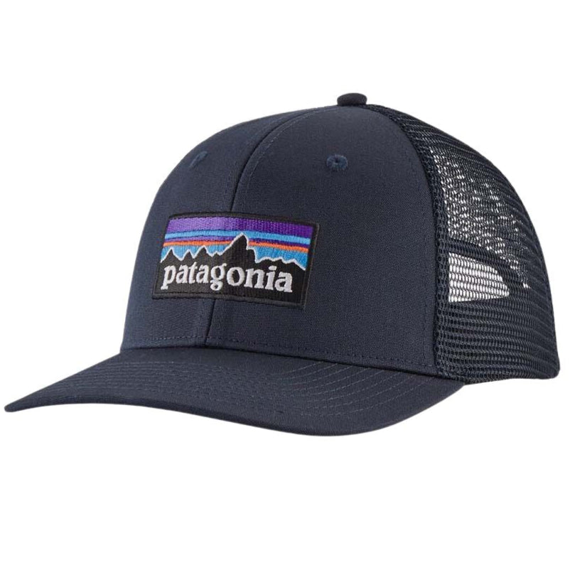 Patagonia P-6 Logo Trucker Hat (Navy Blue)