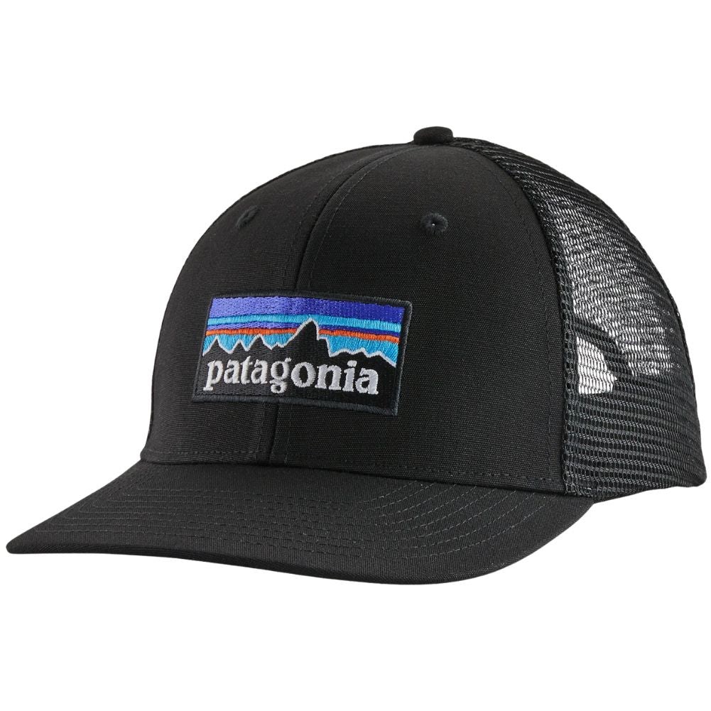 Patagonia P-6 Logo Trucker Hat (Black)