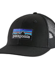 Patagonia P-6 Logo Trucker Hat (Black)