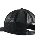 Patagonia P-6 Logo Trucker Hat (Black) back