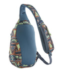 Patagonia Atom Sling Bag 8L (High Hopes Geo: Forge Grey) - Back 