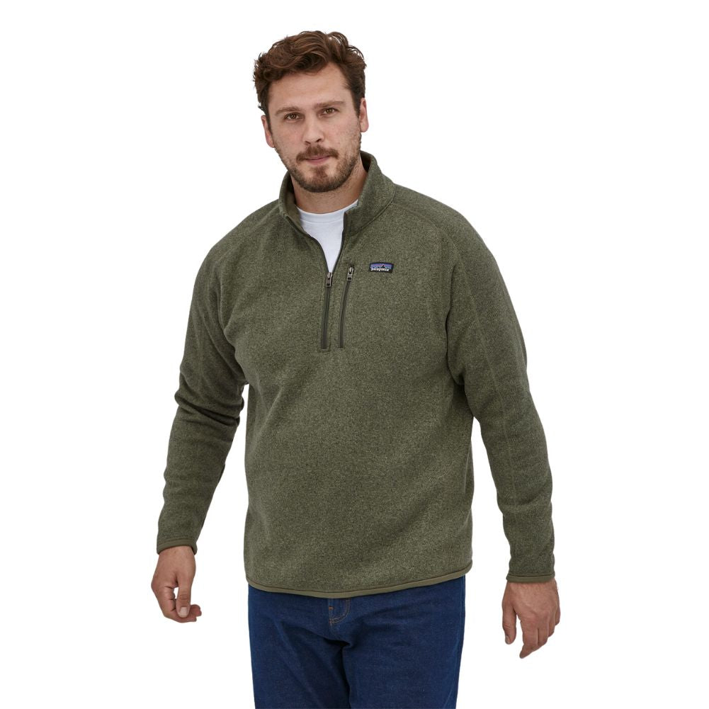 Patagonia Men's Better Sweater 1/4-Zip Fleece (Industrial Green) - Front Model 