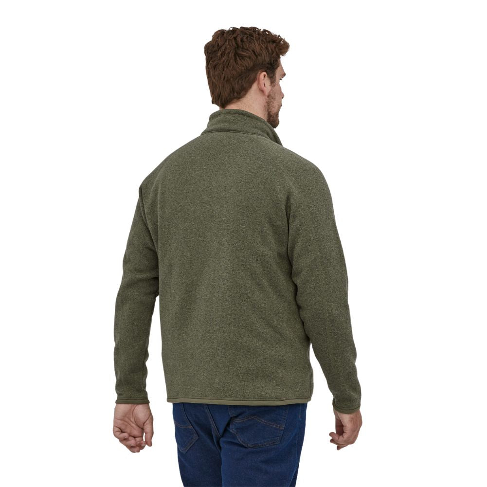 Patagonia Men&#39;s Better Sweater 1/4-Zip Fleece (Industrial Green) - Back Model 