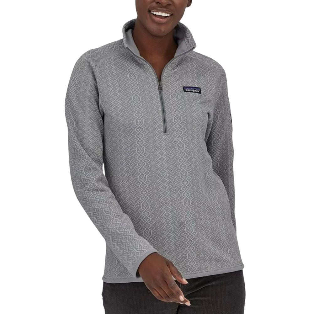 Patagonia Women's Better Sweater Fleece Jacket (Frozen Jaquard/Salt Grey) - Front