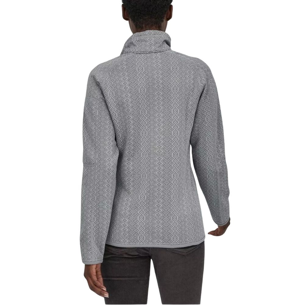 Patagonia Women's Better Sweater Fleece Jacket (Frozen Jaquard/Salt Grey) - Back 