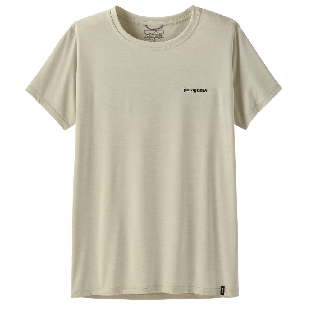Patagonia Women's Capilene Cool Daily Shirt - Boardshort Logo (Dyno White)