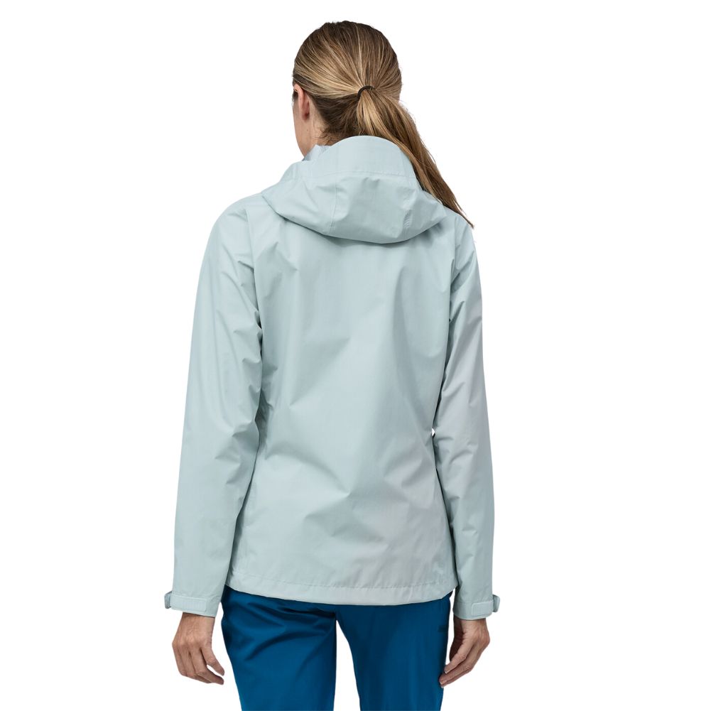Patagonia Women&#39;s Torrentshell 3L Waterproof Rain Jacket (Chilled Blue) - Back 