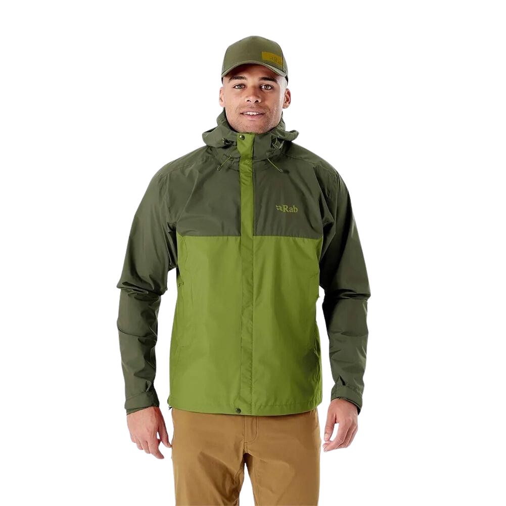 RAB Men's Downpour Eco Jacket (ArmyAspen Green) 