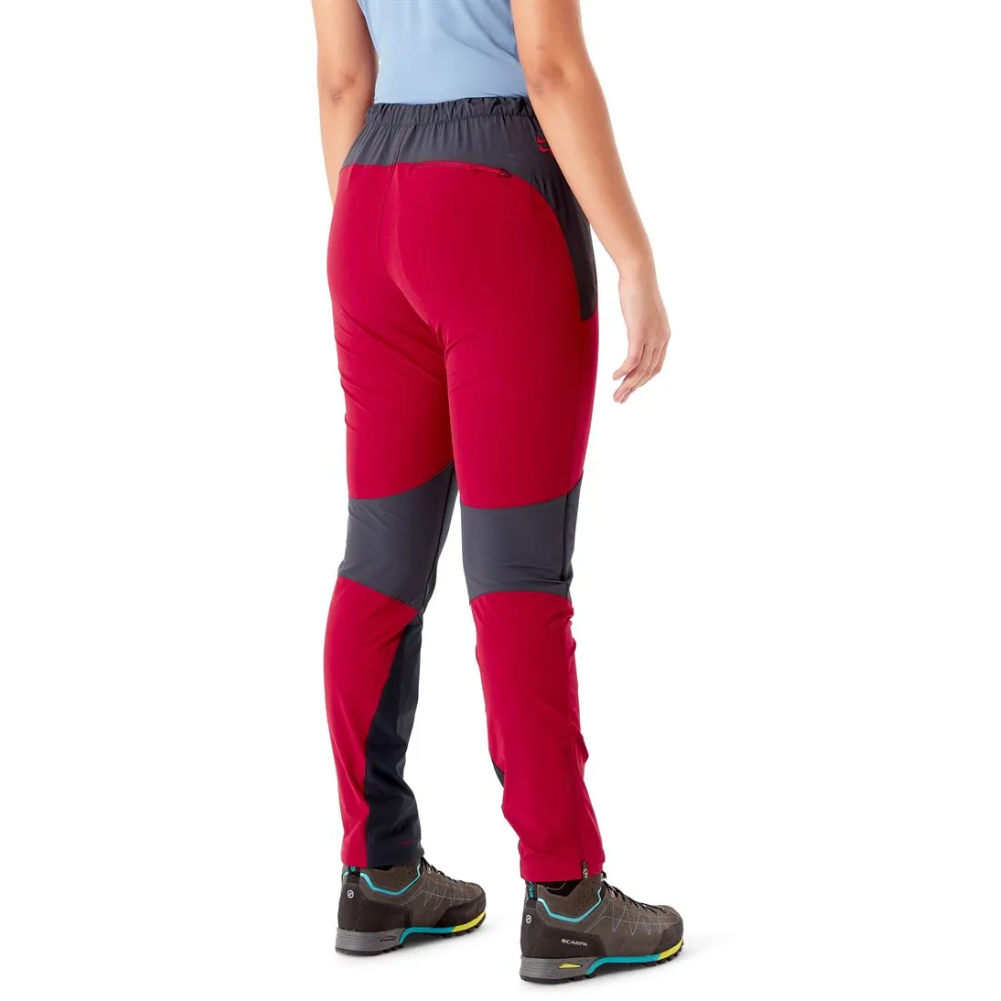 Rab Woman's Torque Pants Regular Leg (Crimson) model back