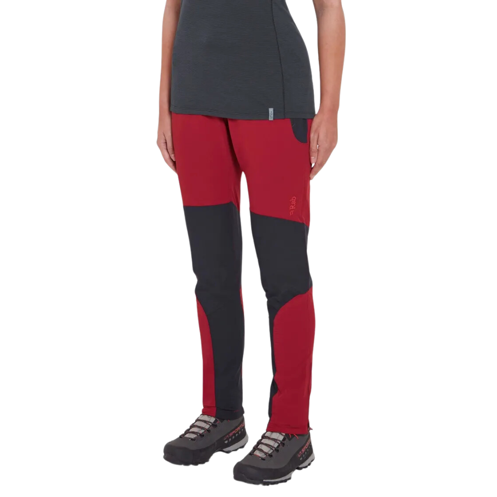 Rab Woman&#39;s Torque Pants Regular Leg (Crimson)el angle