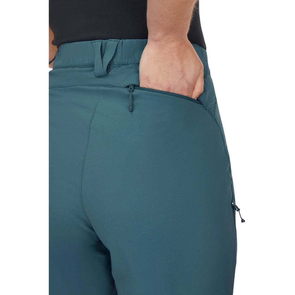 RAB Women&#39;s Torque Mountain Shorts (Orion Blue) hand in pocket