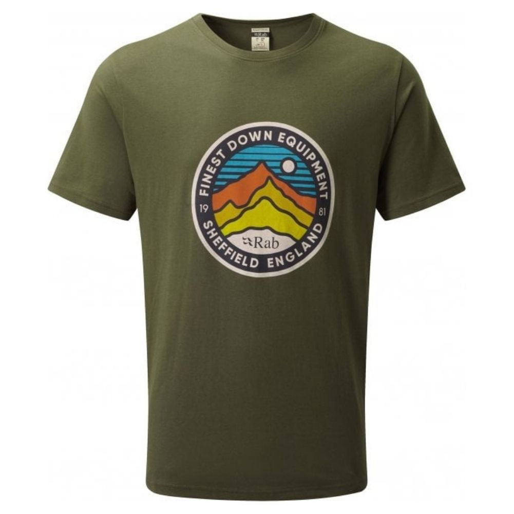 Rab Men's Stance 3 Peaks Organic Cotton Tee (Army)
