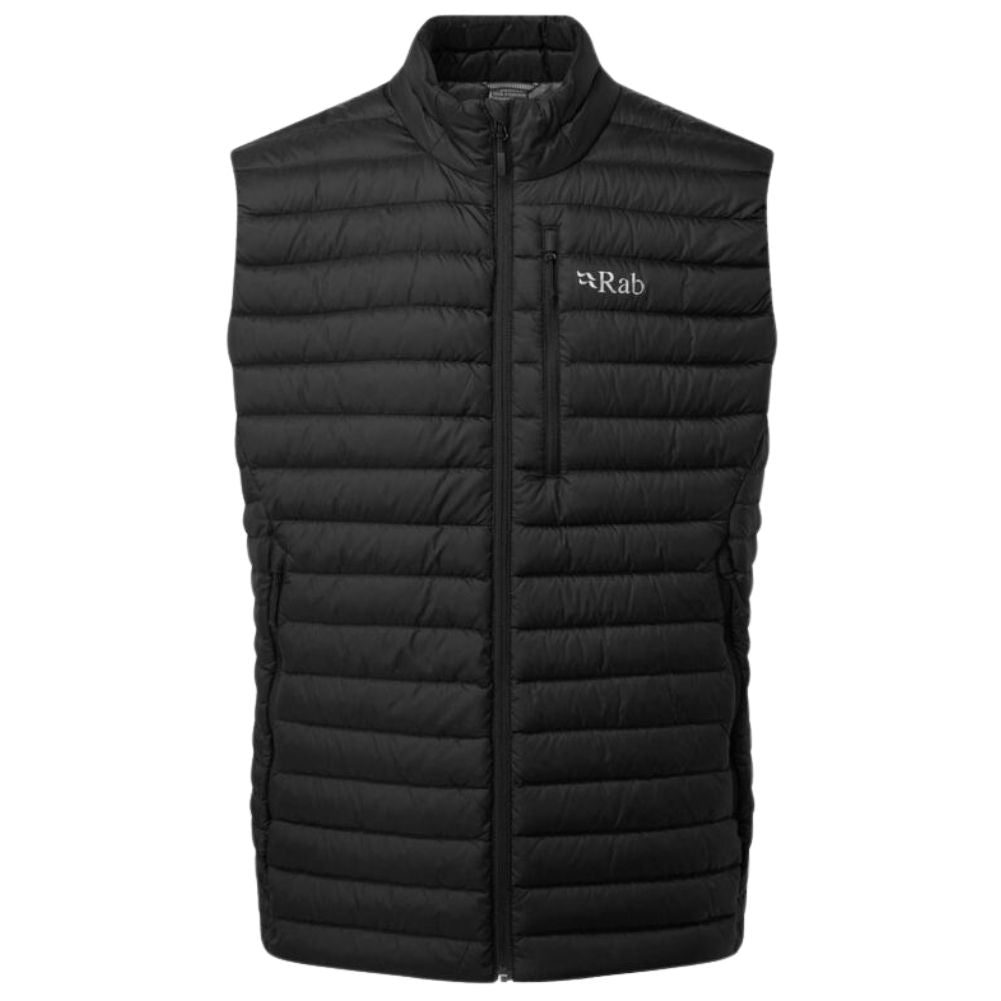 Rab Men&#39;s Microlight Recycled Down Vest (Black)
