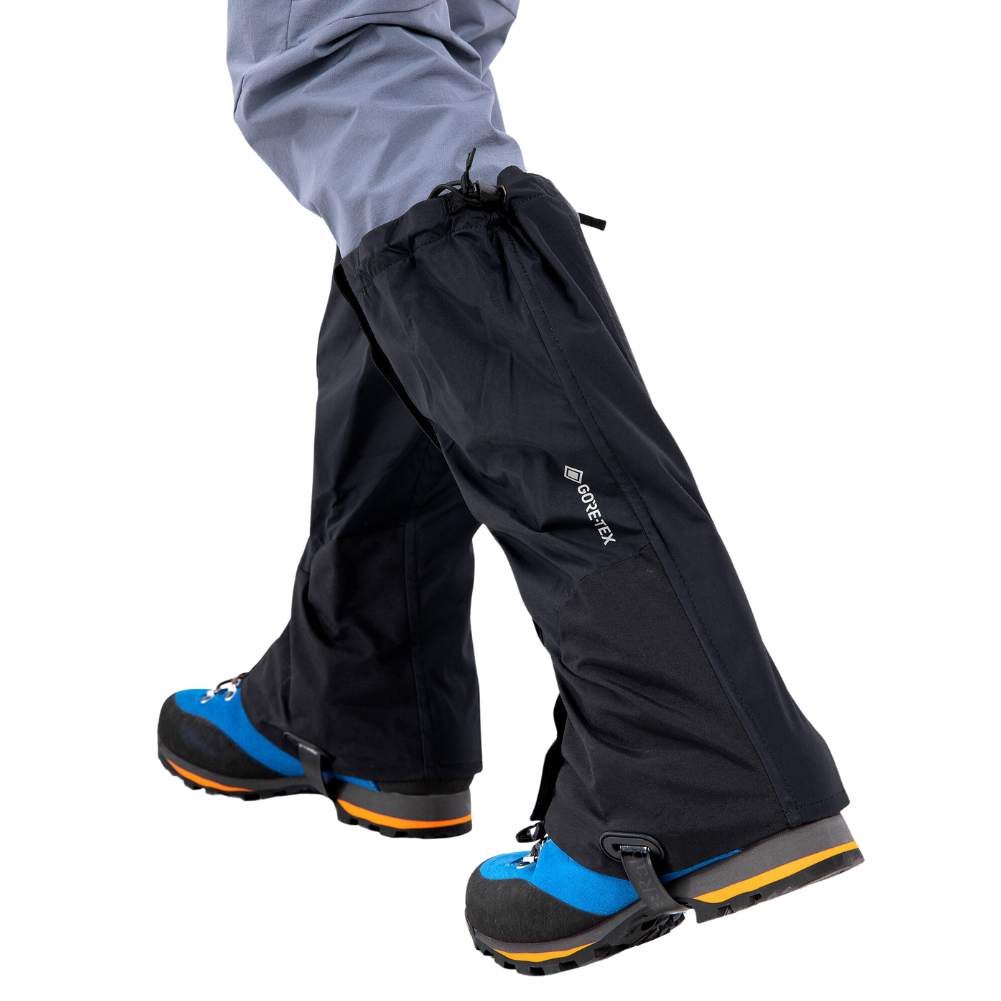 Rab Muztag GTX Gaiters (Black) walking away