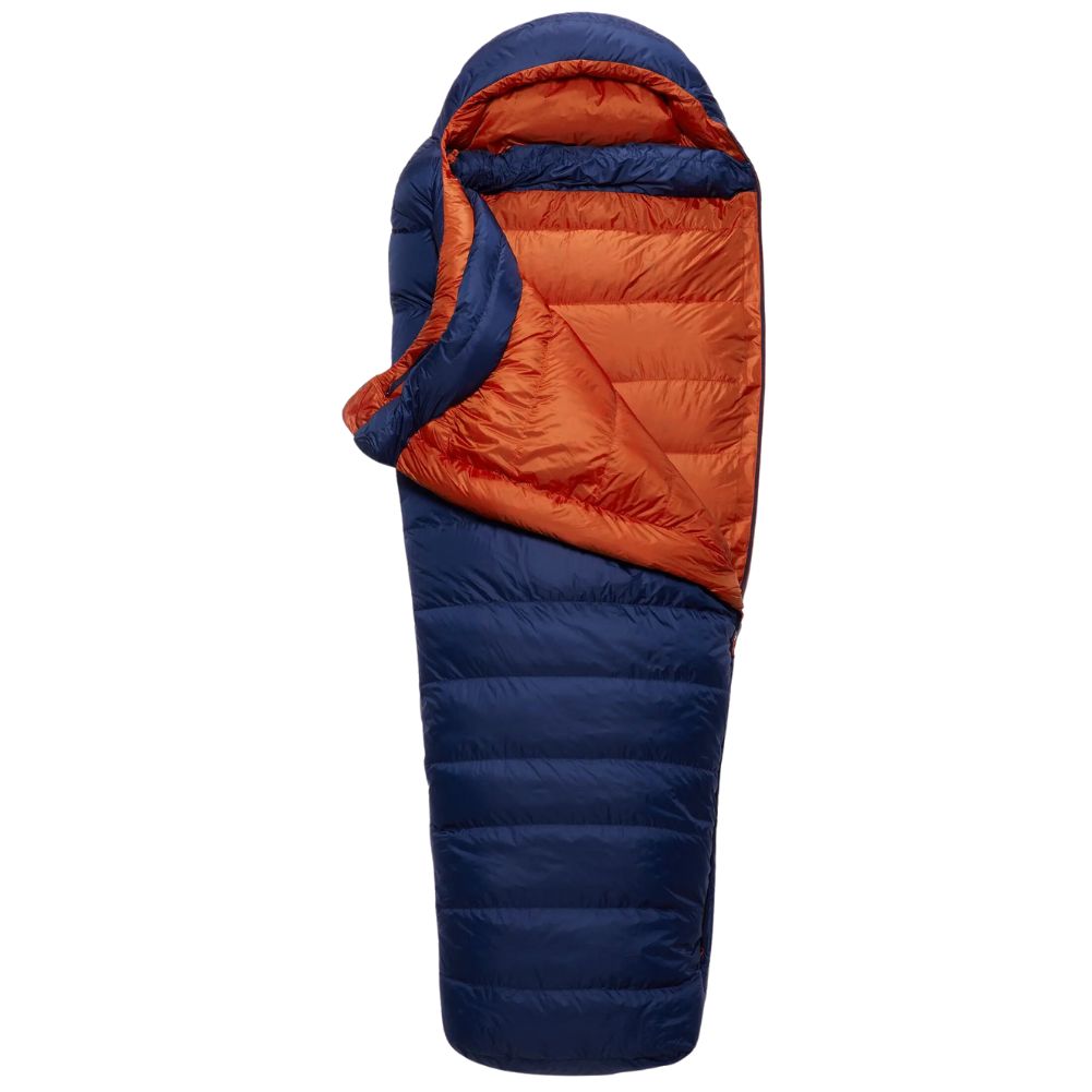 Rab Women&#39;s Ascent 700 Down Sleeping Bag (Nightfall) open slightly