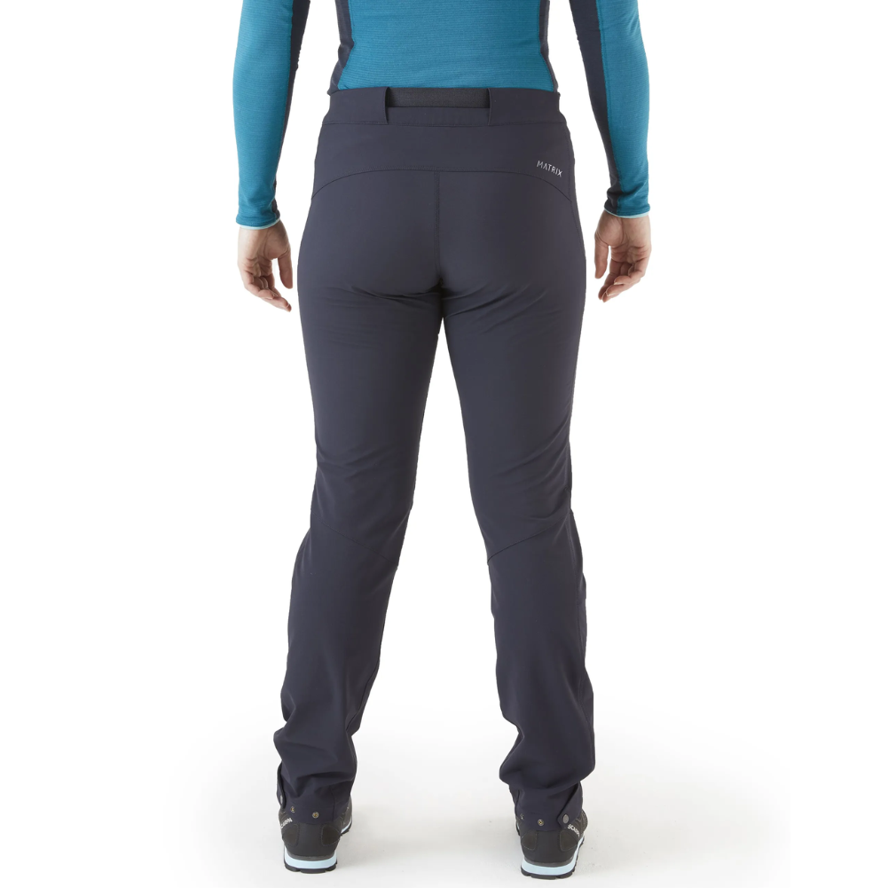 Rab Women&#39;s Incline AS Softshell Pants (Ebony) back model