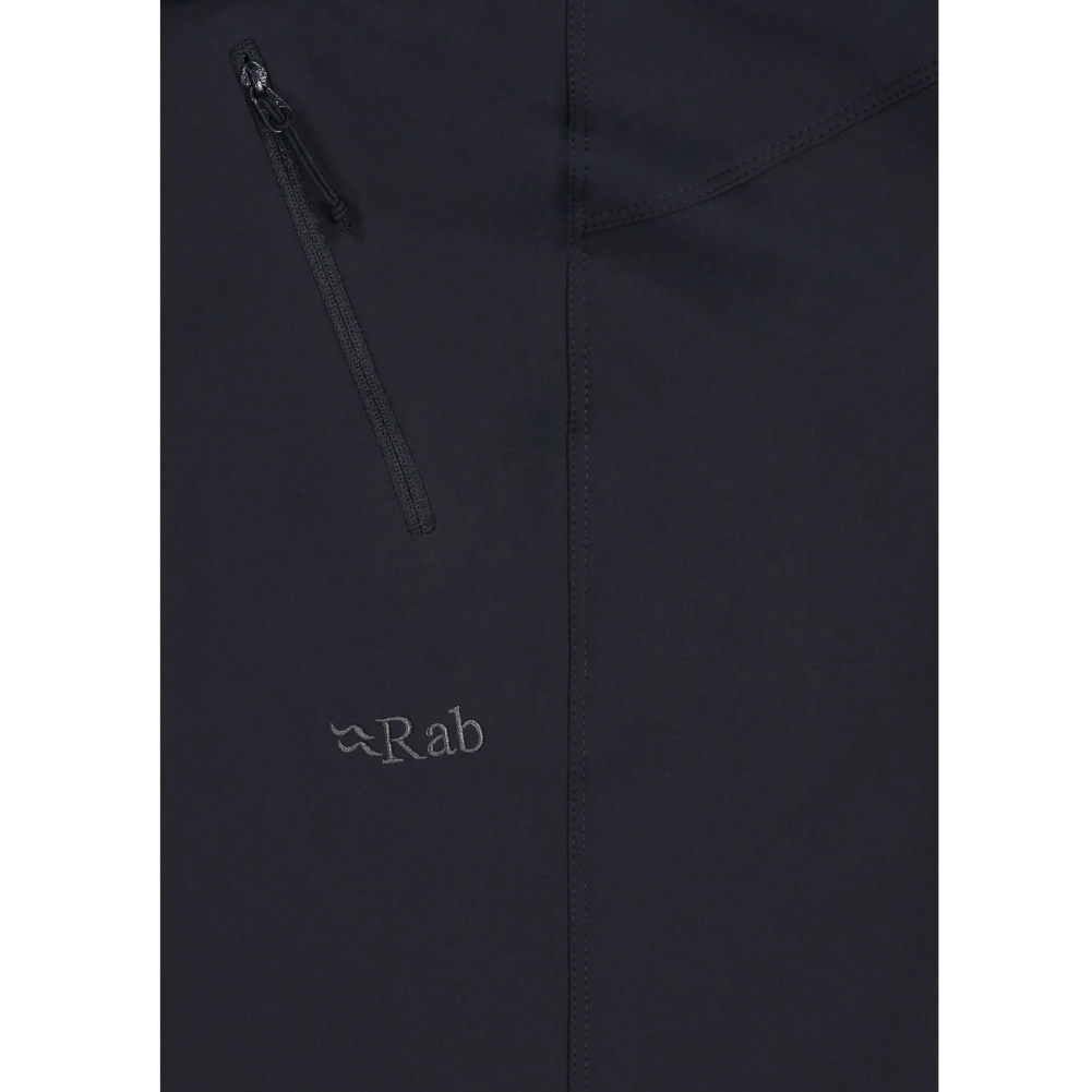 Rab Women&#39;s Incline AS Softshell Pants (Ebony) zipper