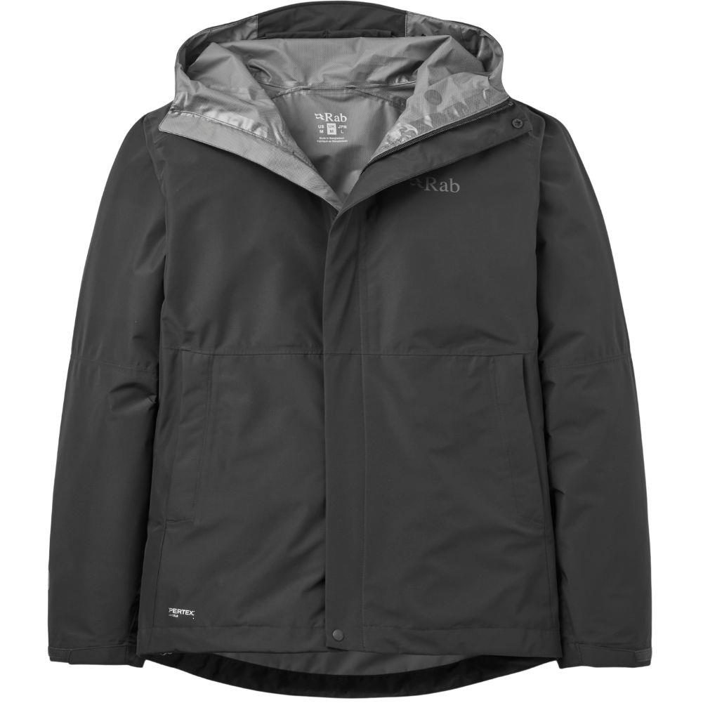 Rab Men's Downpour Waterproof Jacket (Black)