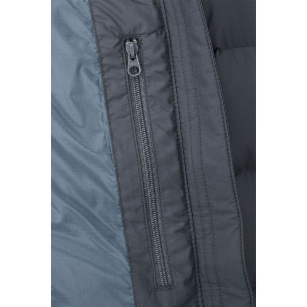 Rab Women&#39;s Deep Cover Recycled Down Parka (Steel) inner zipper
