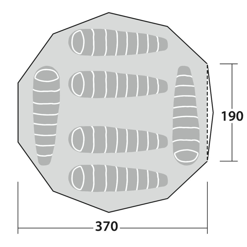 Robens Klondike PRS Tipi Tent (2024) how many people inside
