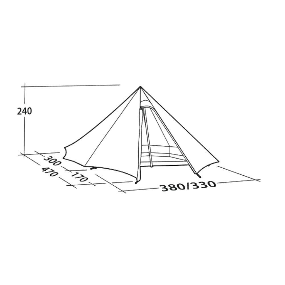 Robens Fairbanks Grande - 7 Man Tipi Tent (2024) - Sizes 3