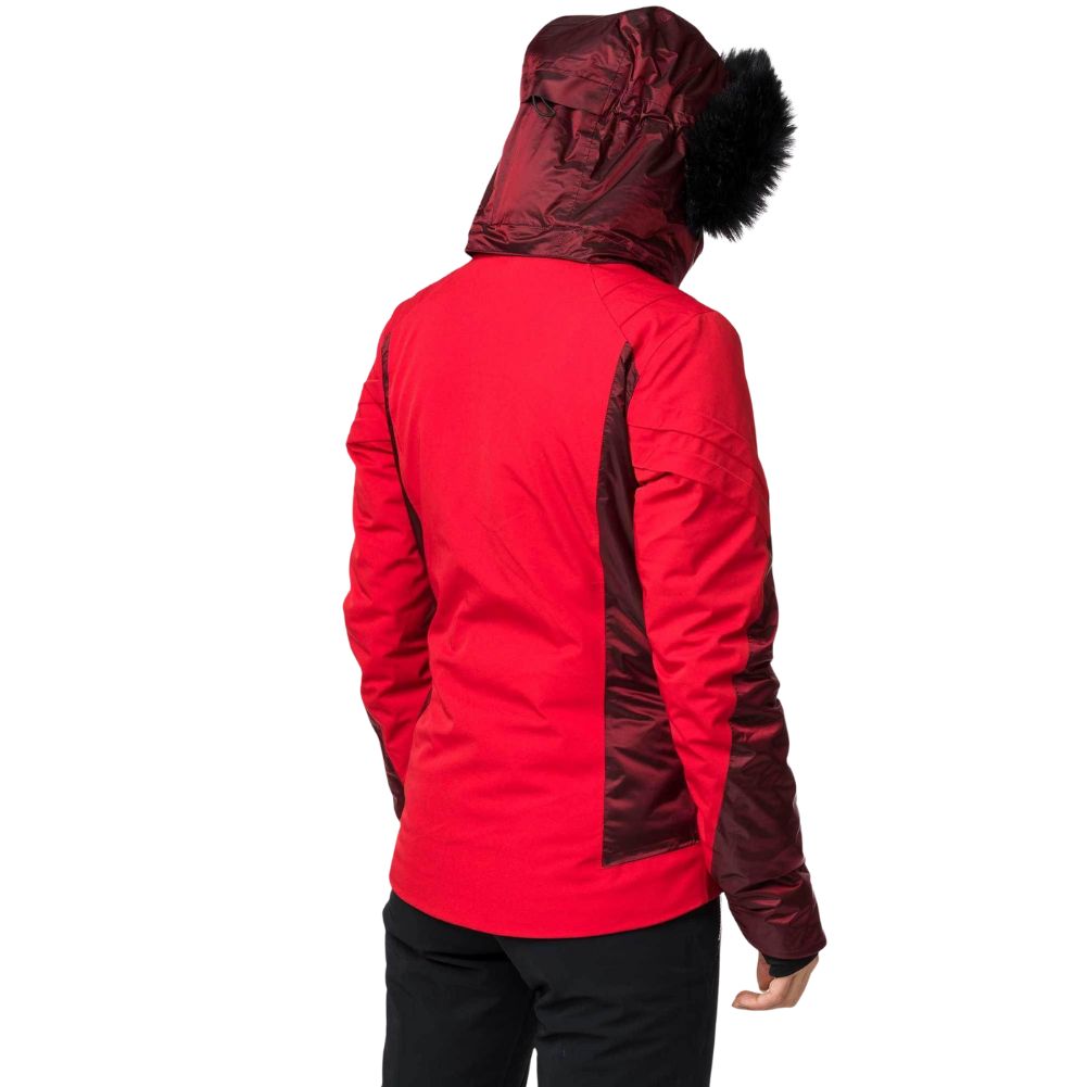 Rossignol Women's Aile Ski Jacket - Snowsports Jacket (Carmin Red)