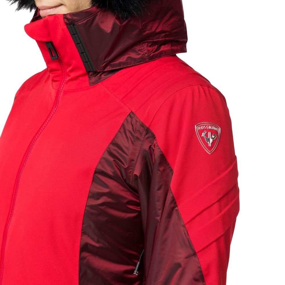 Rossignol Women&#39;s Aile Ski Jacket - Snowsports Jacket (Carmin Red)