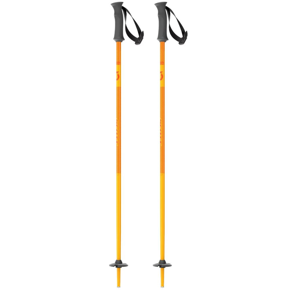 Scott Element Junior Ski Poles (Neon Orange) stand