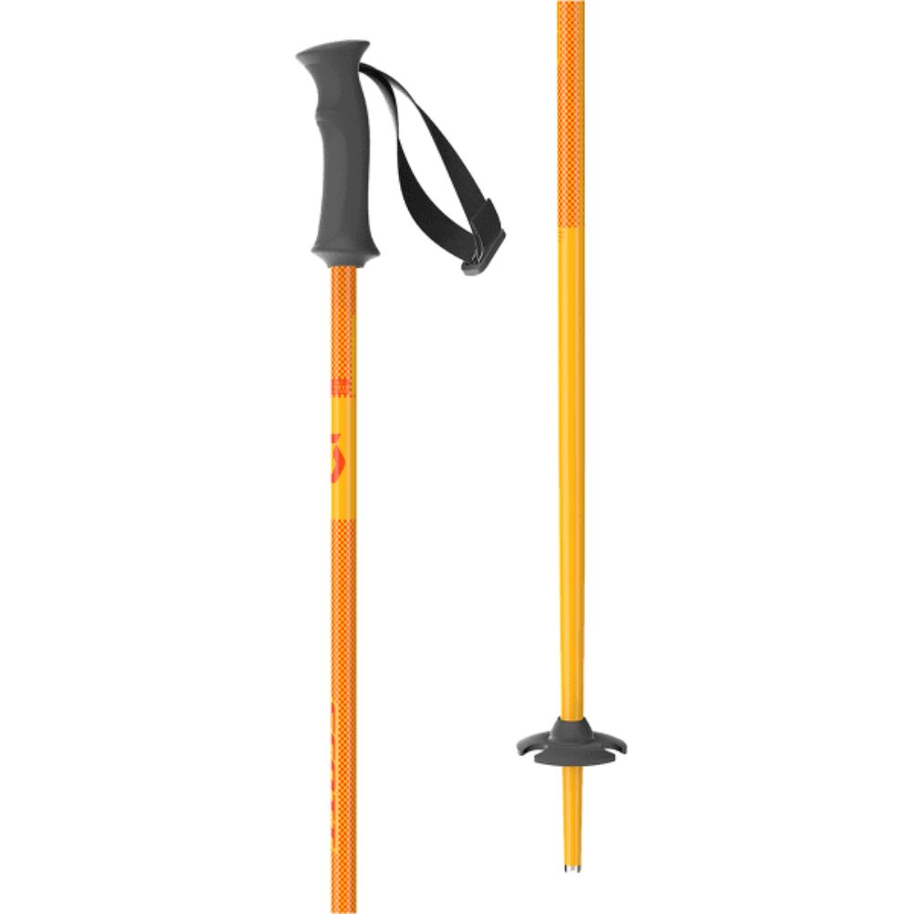 Scott Element Junior Ski Poles (Neon Orange) top and bottom