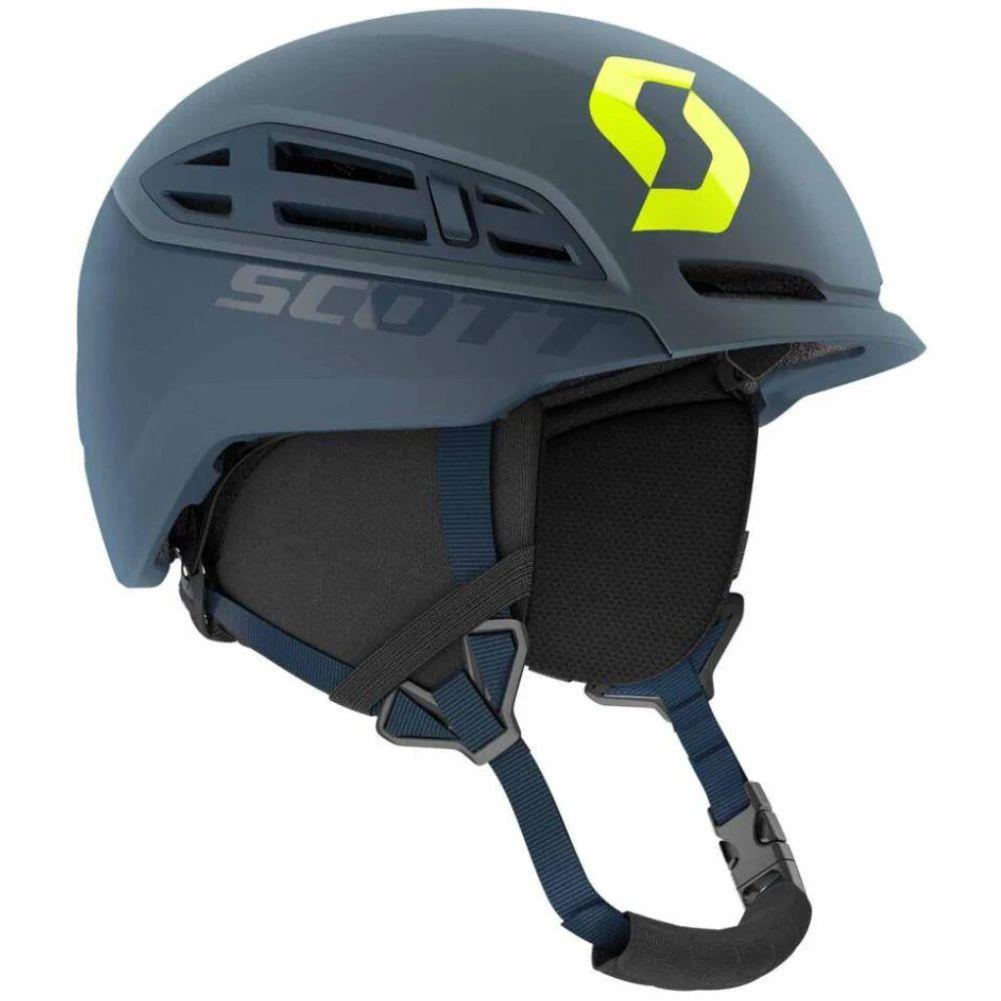Scott Couloir Mountain Snow Sports Helmet (Storm Grey/Ultralime Yellow)